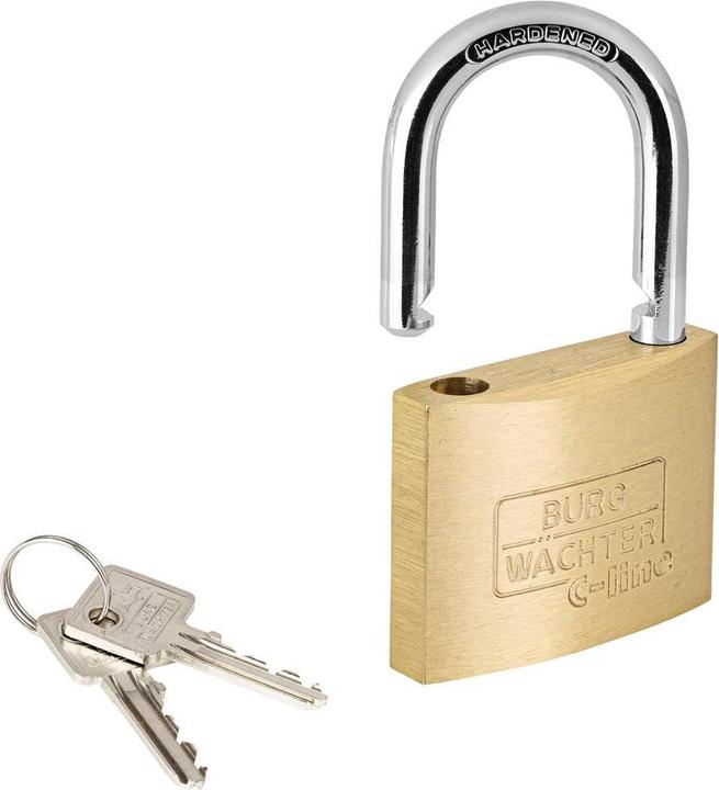 Actual product image Burg Wächter 33691 Padlock 50.00 mm different locking Brass Sch