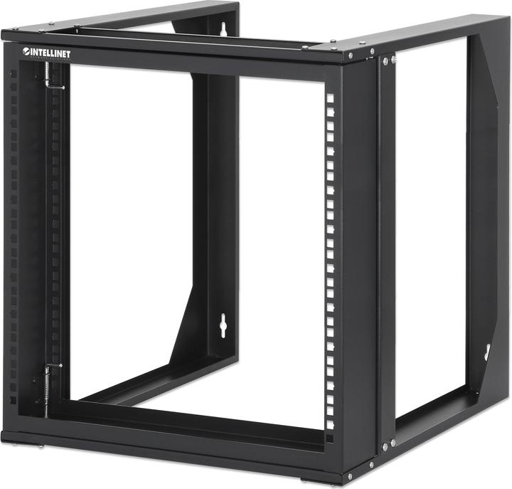 Intellinet 19" laboratory rack for wall mounting, 2 support rails, 9 U (10.86 RU, 19 inch rack)