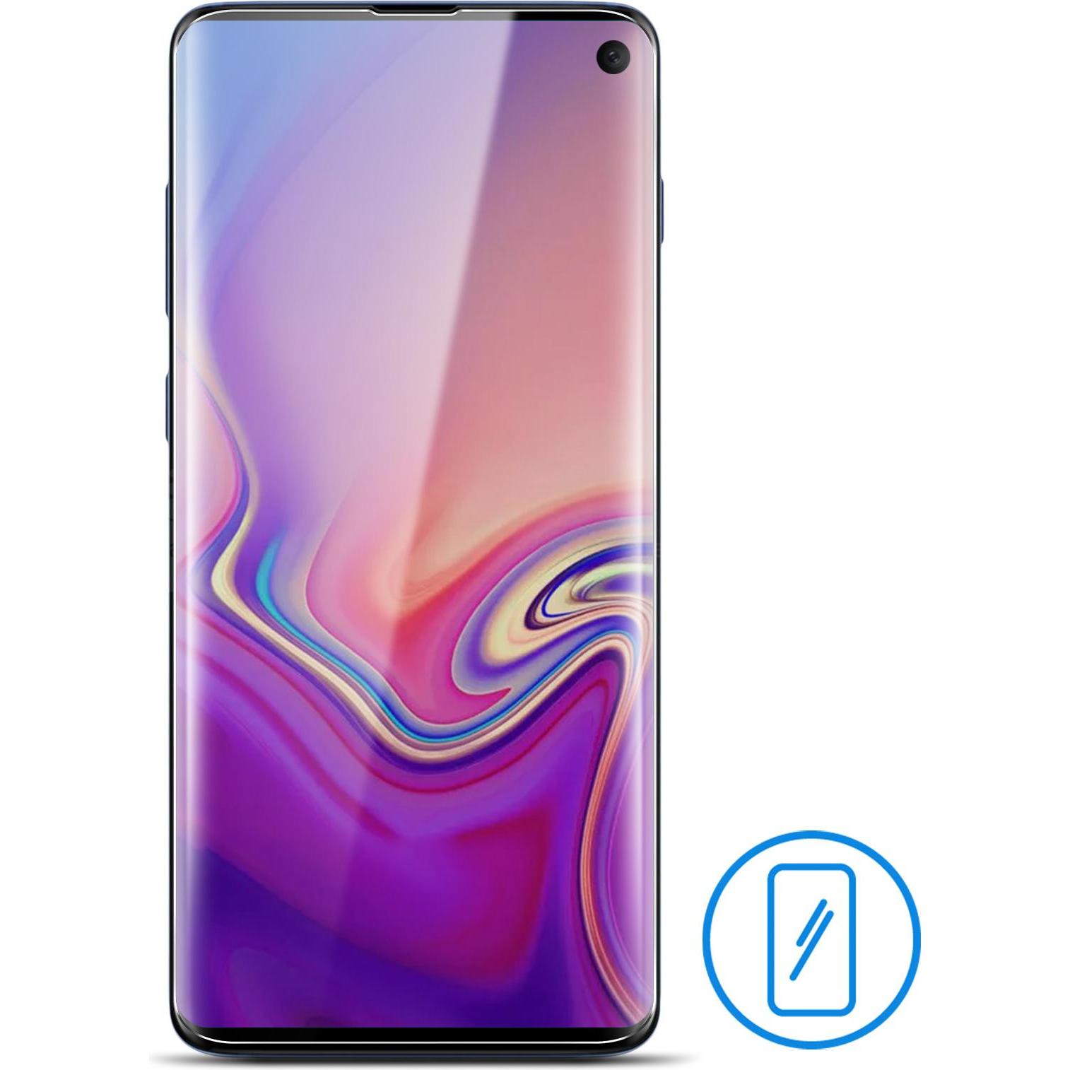 Avizar Displayschutzfolie aus Latex (1 Stück, Samsung Galaxy S10), Smartphone Schutzfolie, Transparent