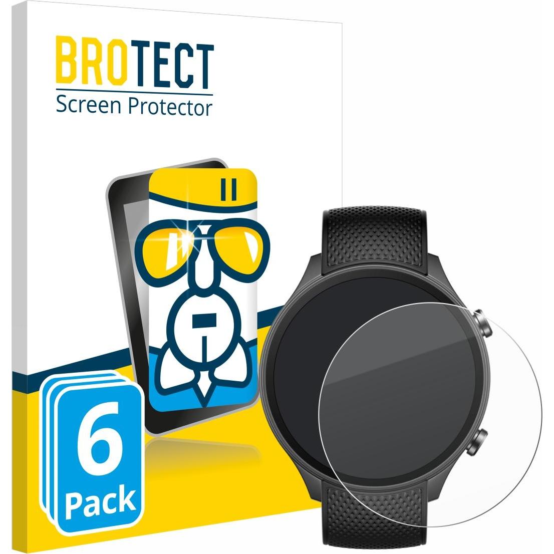 BROTECT Schutzglas Schutzfolie Glas Folie Displayschutz klar, Smartwatch Schutzfolie, Transparent