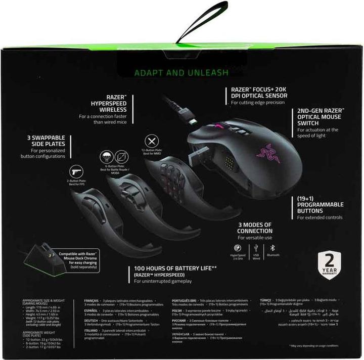 Actual product image Razer Naga Pro (Wireless)