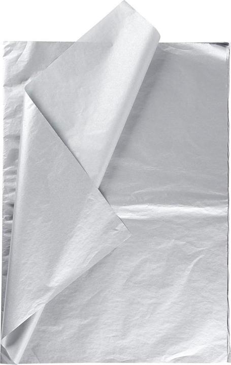 Produktbild Creativ Company Seidenpapier Silber 6 Blatt 14 gr, 50x70cm (14 g/m², 6 x)