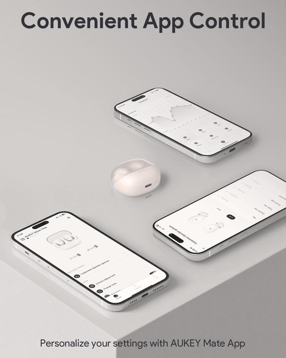 Produktbild Aukey MOVE VIBE - Earbuds (Keine Geräuschunterdrückung, 25 h, Kabellos)