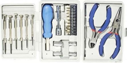 Actual product image Tecline PC tool set, 25-piece tool kit for all common precision work on the PC
