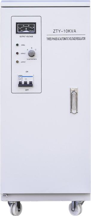 PNI Dreiphasiger Spannungsstabilisator SVT-10K mit Servomotor, 10000 VA, 8000 W, Ausgang 380 V (10000 VA, 8000 W, Online-Doppelwandler USV)