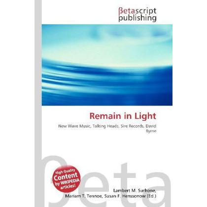 Thumbnail - Remain in Light, Fachbücher