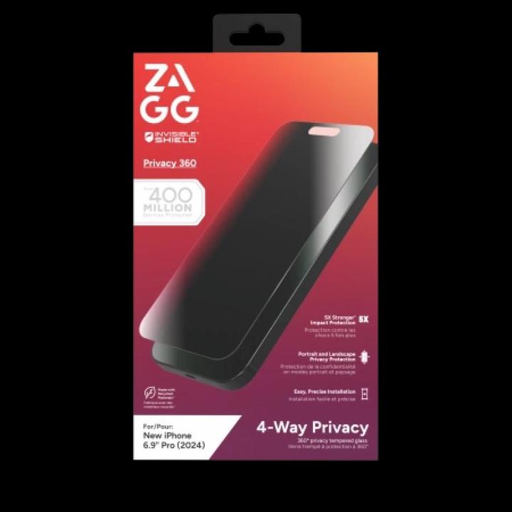 Produktbild Zagg Glass Elite Privacy 360 (1 Stk., Apple iPhone 16 Pro Max)
