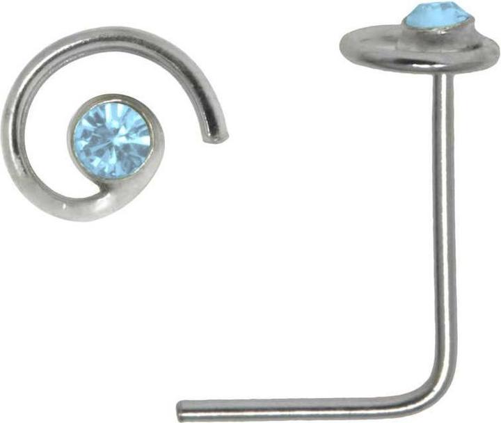 Actual product image Bijouteria Nose piercing (Crystal, Silver 925)