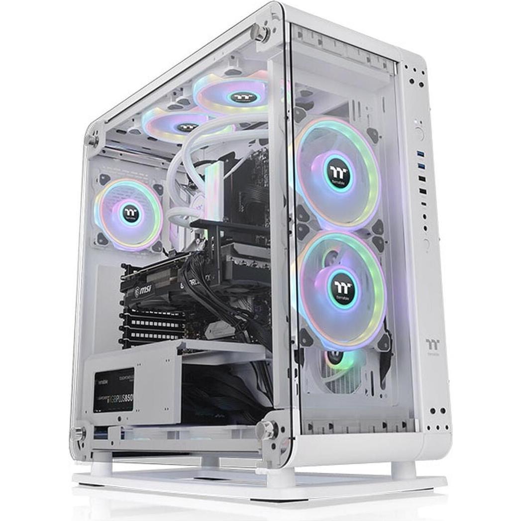 Thermaltake Core P6 (SSI CEB, ATX, mATX, Mini-ITX), Case PC, Bianco