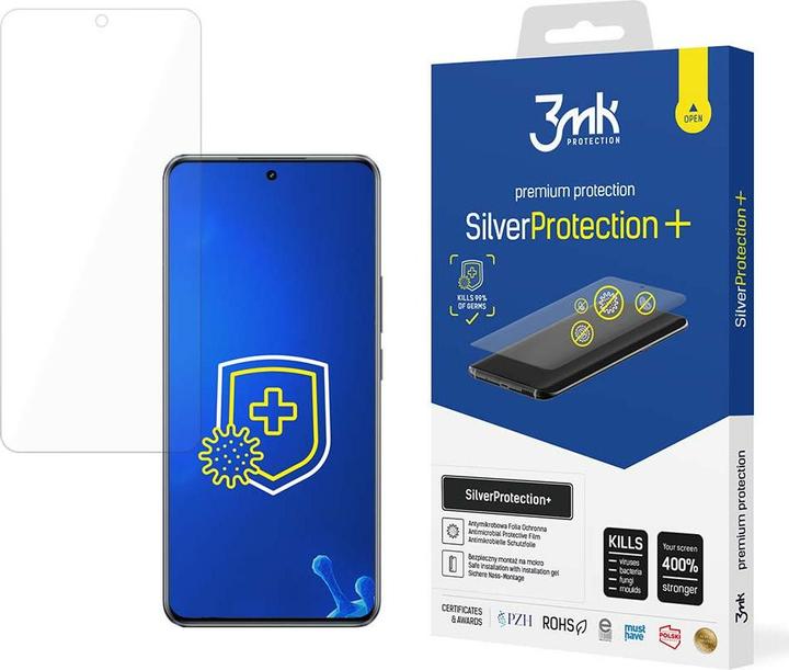 Actual product image 3MK SilverProtect+ Realme GT5 Folia Antymikrobowa montowana na mokro (1 Piece, Realme GT 5G)