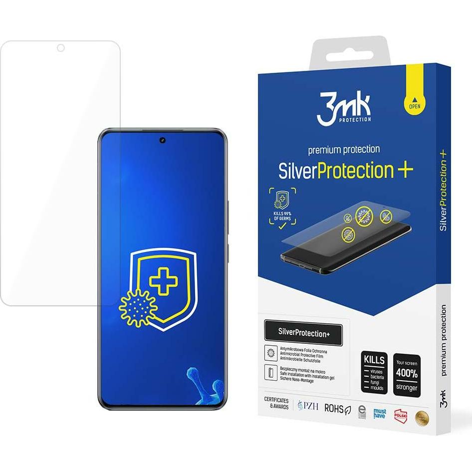 3MK SilverProtect+ Realme GT5 Folia Antymikrobowa montowana na mokro (1 pz., Realme GT 5G), Pellicola protettiva smartphone