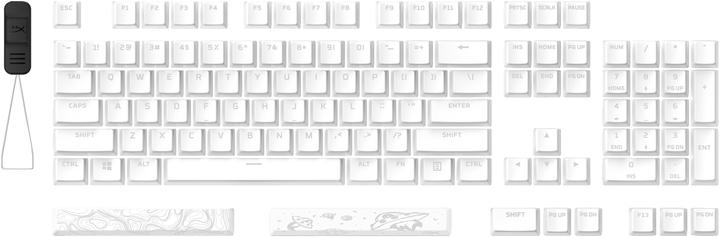 Immagine prodotto HyperX Pudding Keycaps 2 - Full Key Set - PBT - White (US Layout)