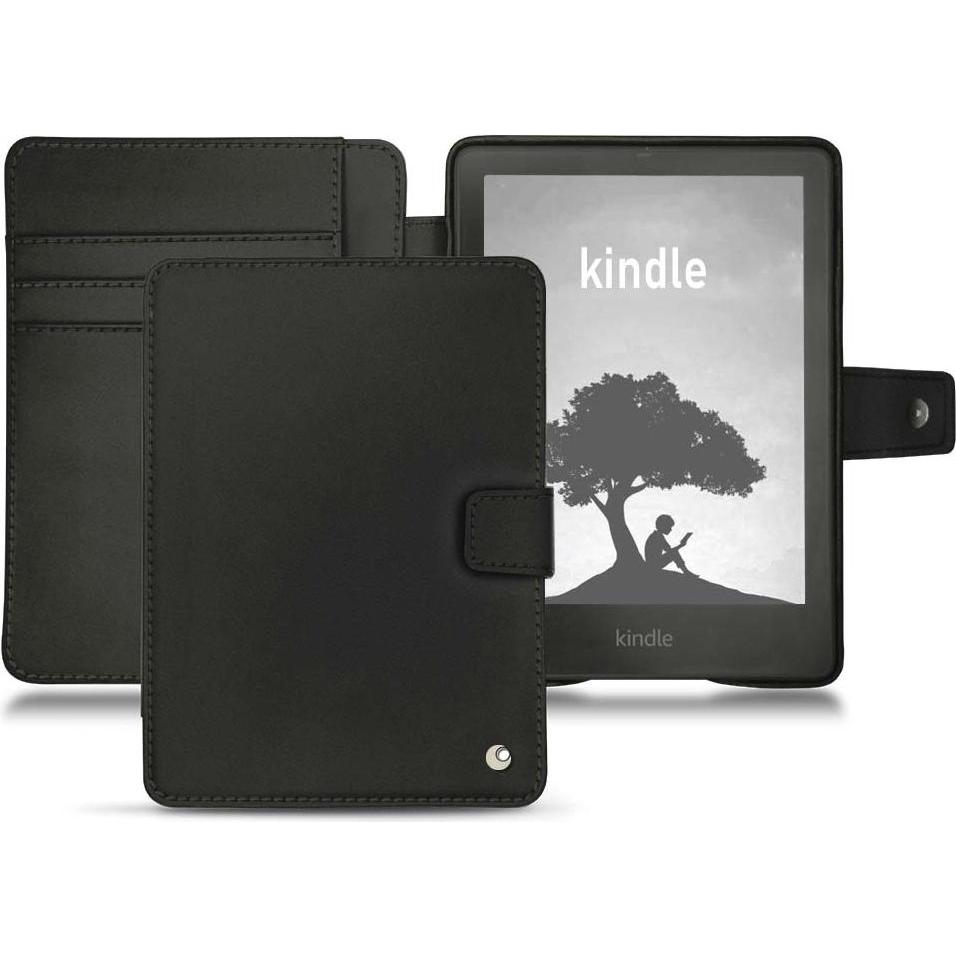 Noreve Lederschutzhülle Wallet (Kindle Signature Edition), eReader Zubehör, Schwarz