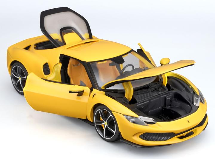 Produktbild Bburago Ferrari R&P 296 GTB 1/18 gelb