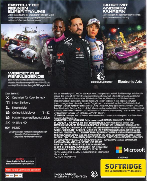 Actual product image EA Games Grid Legends (Xbox One S, EN)