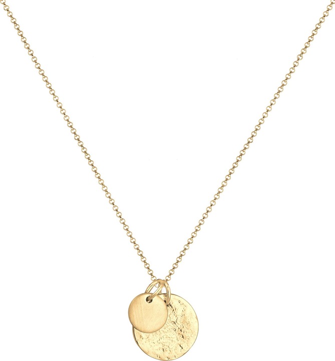 Produktbild Elli mit Plättchen-Anhänger im Organic-Look (Sterling Silber, 45 cm)