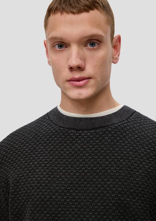 Produktbild s.Oliver Strickpullover Strickpullover mit Waschung (L)