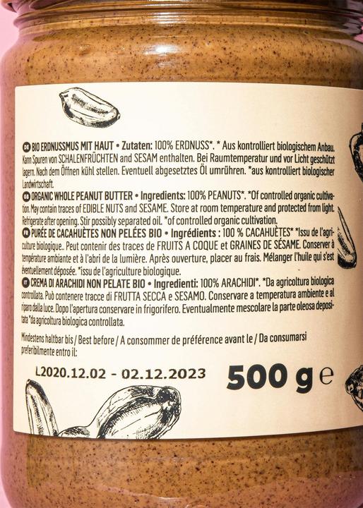 Actual product image KoRo Organic peanut butter with skin (6000 g)