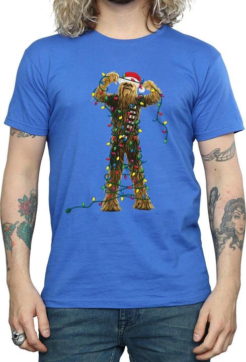 Produktbild Star Wars Chewbacca Christmas Lights TShirt (3XL)