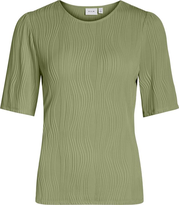 Vila Rundhals Oberteil mit kurzen Ärmeln (S)