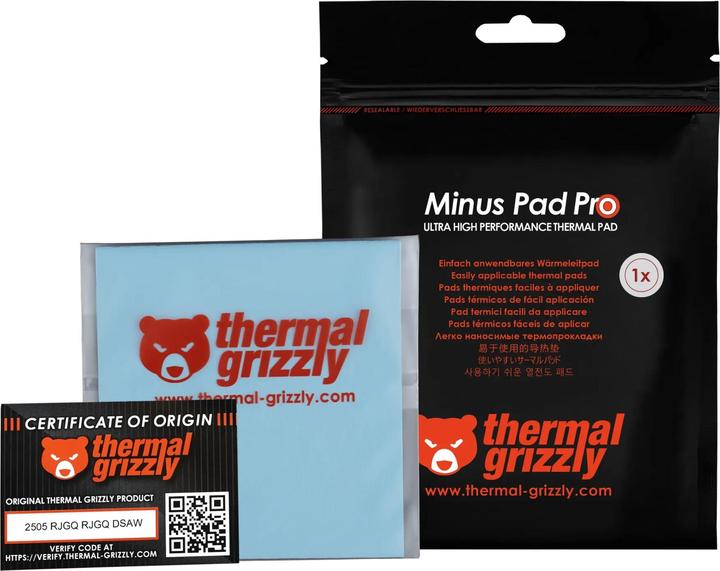 Immagine prodotto Thermal Grizzly TG Minus Pad Pro - 100x100x2,0 mm (2 mm)
