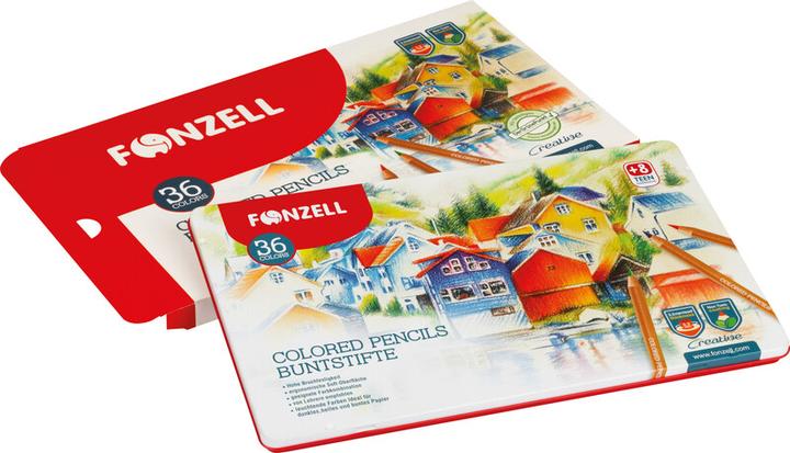 Produktbild Fonzell Farbstifte Creative in Metallschachtel (36x)