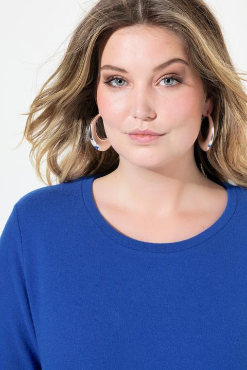 Actual product image Miamoda Sweater with rounded hem and 3/4 sleeves (50, 52)