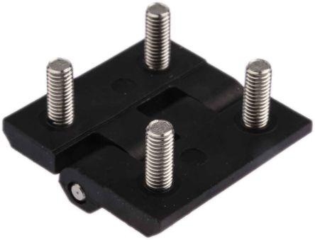 RS PRO M5 bolt-on polycarbonate hinge,40x40x5mm