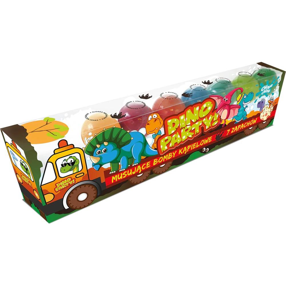 Chlapu Chlap, Sali + Bolle da bagno, Musujące bomby do kąpieli dino truck 1op.-7szt