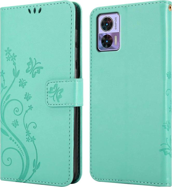 Actual product image Cadorabo Case for Motorola EDGE 30 NEO Flower Book (Motorola Edge 30 Neo)