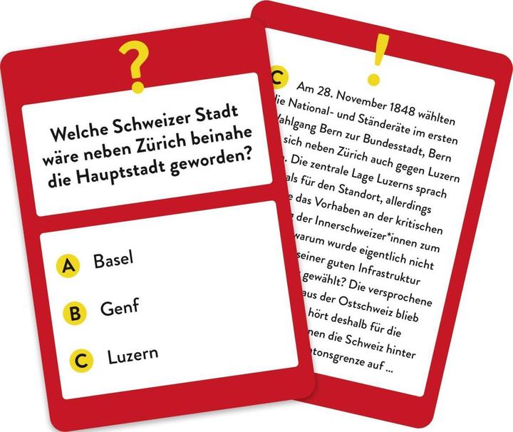 Produktbild Wer hätte das gedacht?! Das Unnützes-Wissen-Quiz Schweiz (Deutsch, 2 - 6 Spieler)