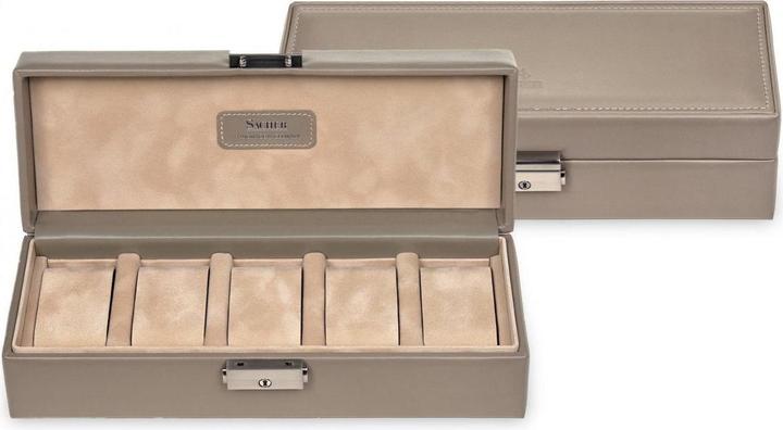 Produktbild Sacher 1015.565943 - Uhrenetui für 5 Uhren nature taupe Leder