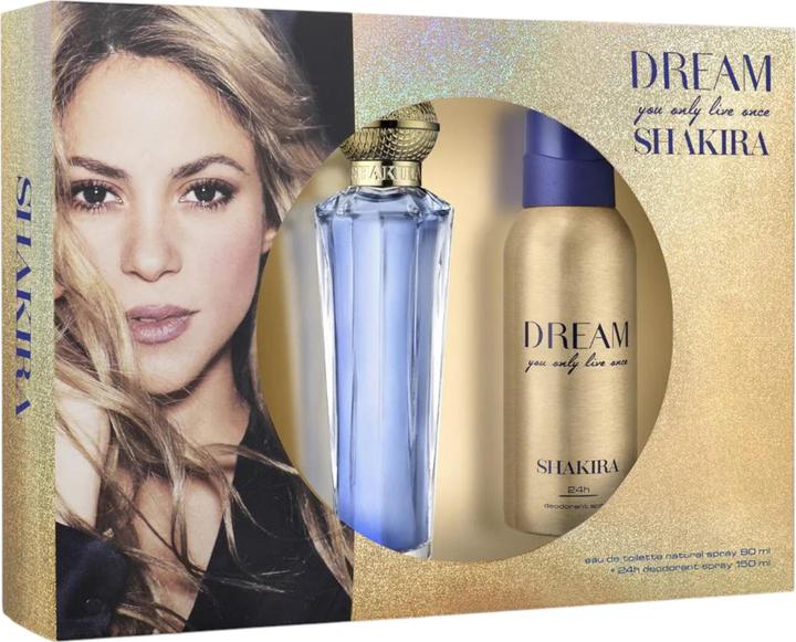 Actual product image Shakira Dream Gift Set 80ml EDT + 150ml Deodorant Spray (Perfume set)