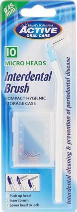 Beauty Formulas Active Oral Care - Interdental Brush Interdental Brush + Replaceable Attachments 0.45Mm 10Pcs. (10 x)