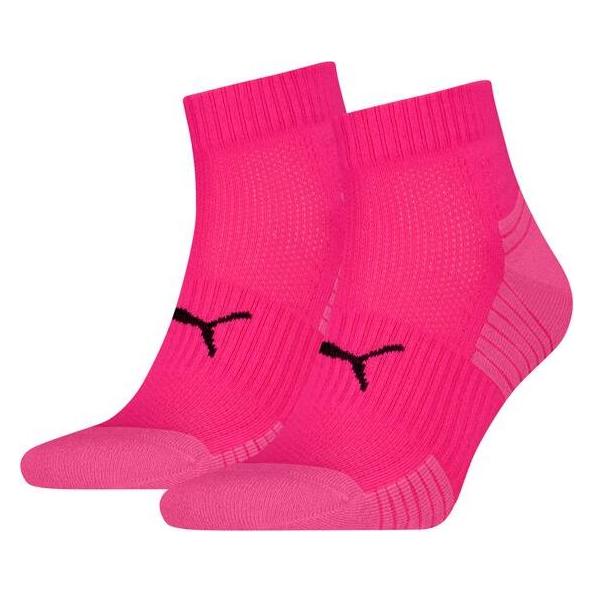Puma, Unisex, Socken, Sport Frottee Quarter Socken, Pink, (2er Pack, 43 - 46)