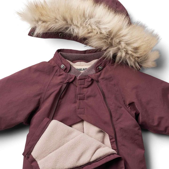 Actual product image Wheat Snowsuit Nickie Tech - Plum (92)
