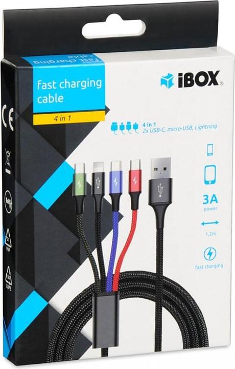 Immagine prodotto iBox 4in1 (1.20 m, USB 3.2 Gen 1)