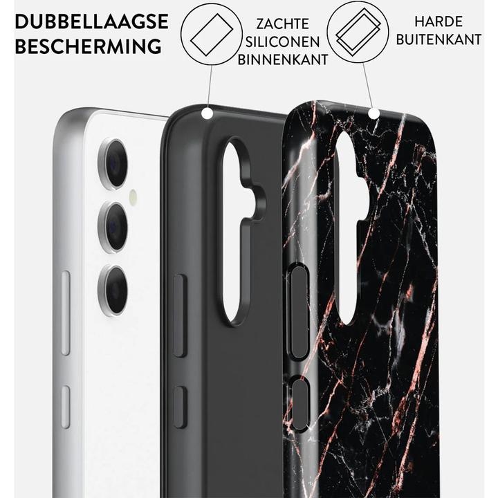 Productafbeelding Burga Tough Case Samsung Galaxy A55 5G - Rose Gold Marble (Samsung Galaxy A55)