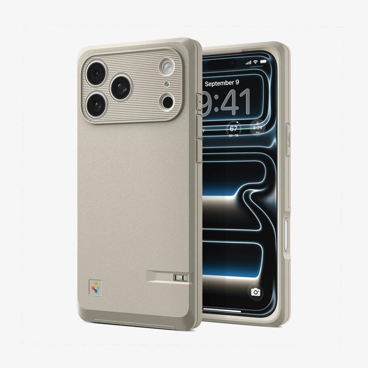 Produktbild Spigen - Classic LS MagFit (ACS10479) - iPhone 17 Pro - Stone (Apple iPhone 17 Pro)