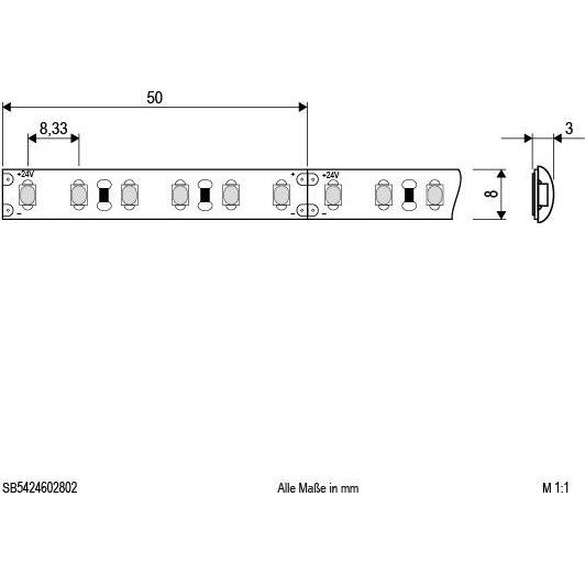 Thumbnail - EVN-Lichttechnik, LED Streifen, LED-Strip (Weiss, 500 cm, Indoor)
