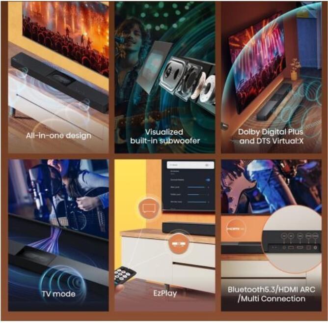 Actual product image Hisense HS2000 (240 W, 2.1 Channel)