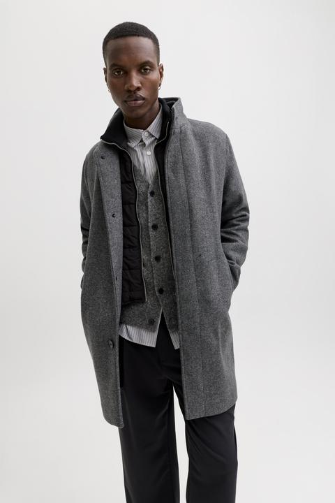 Actual product image Jack & Jones Jprcckeith Wool Blend Stancollar Coat Sn
