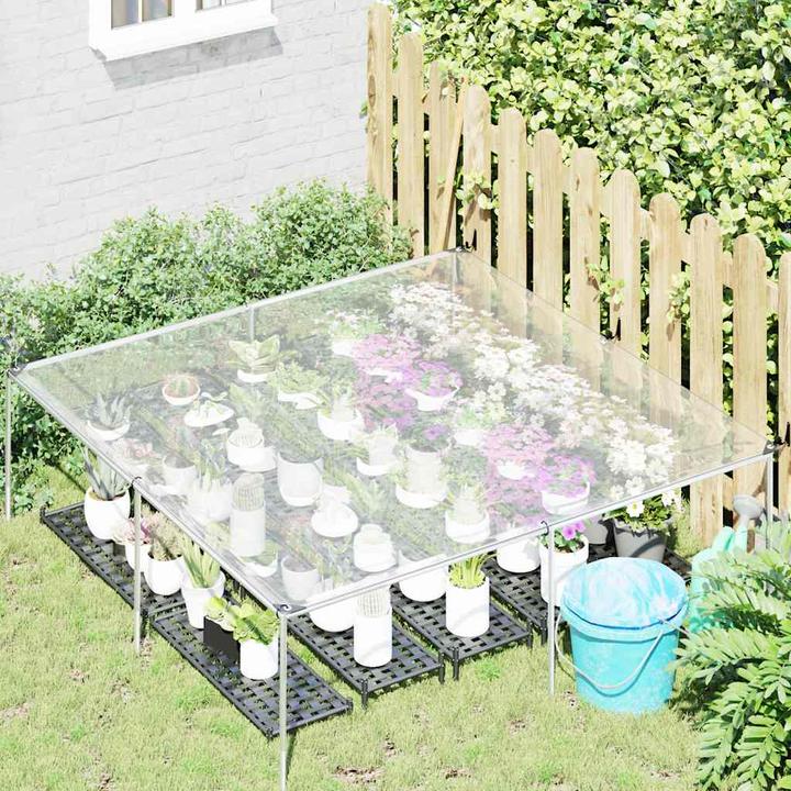 Immagine prodotto vidaXL Telone trasparente con occhielli 2x2 m telone trasparente in polietilene (200 x 200 cm)