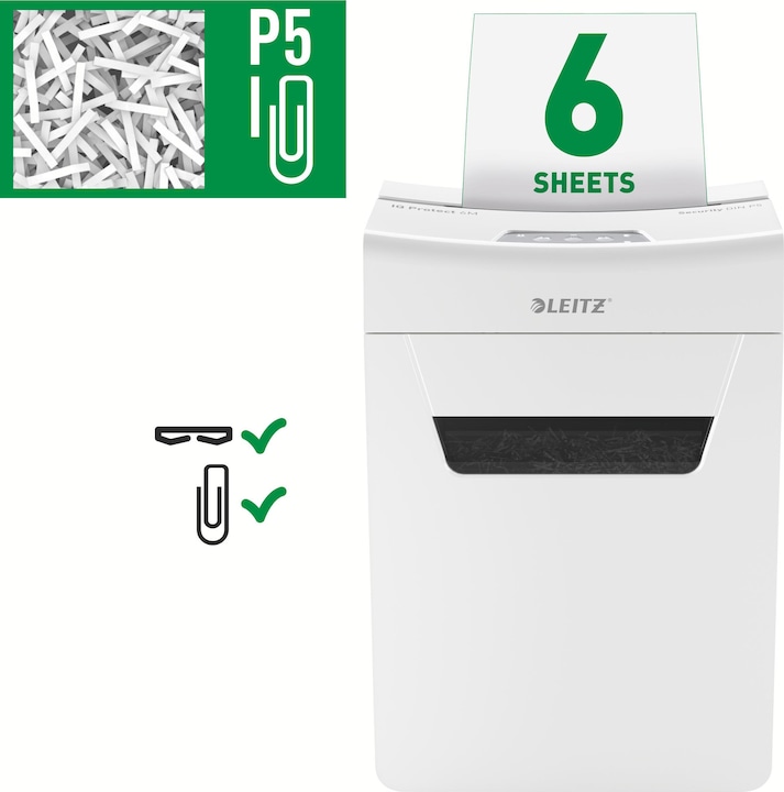 Image du produit Leitz IQ 6M PROTECT PREMIUM - Destructeur de documents (Coupe de particules)