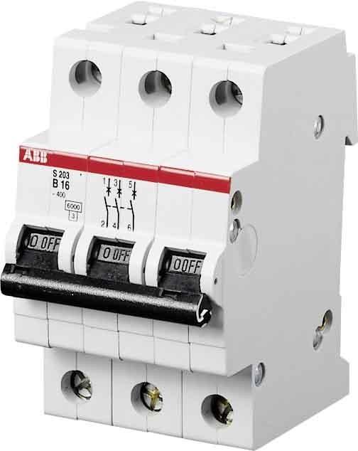 Actual product image ABB S203-Z2 Automatic circuit breaker 2A per M compact 3-pole