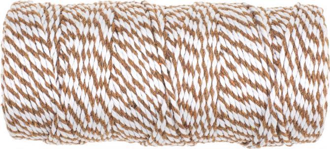 Image du produit Glorex Cordon de coton marron/blanc 2mm