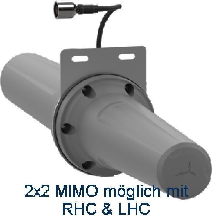 Produktbild Poynting 42656 - A-HELI-0018-V3-01-R 1x WiFi zirkular polarisierte Antenne, IP65 Outdoor (WLAN)
