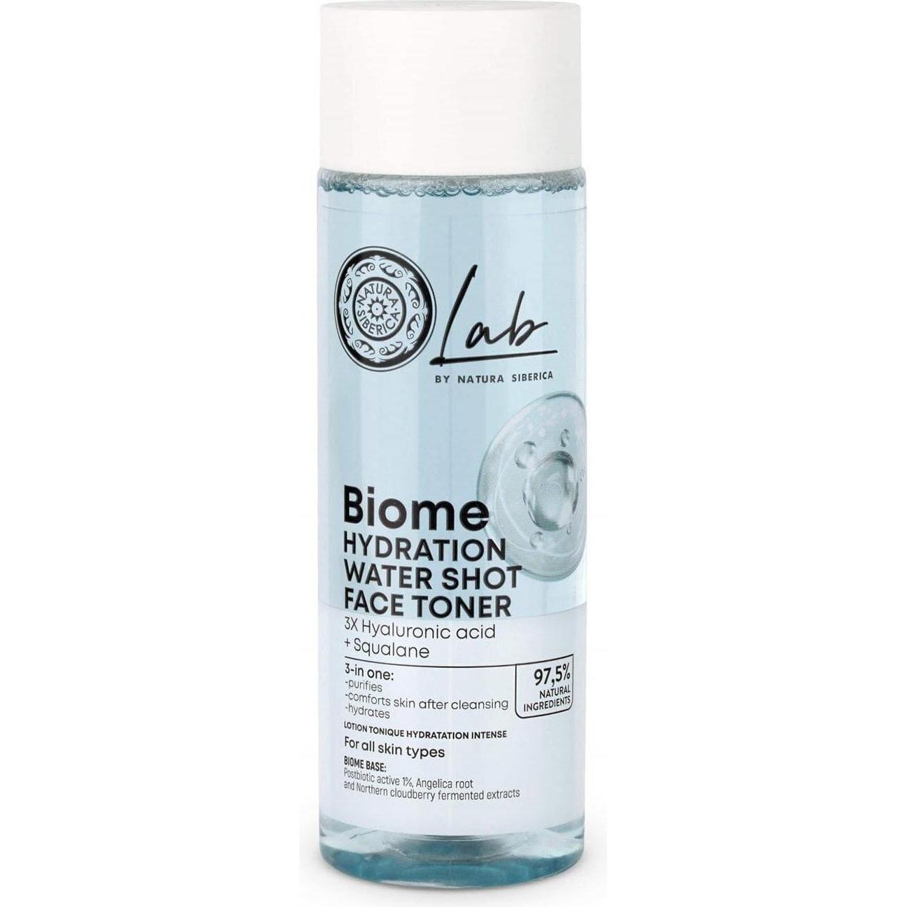 Natura Siberica, Gesichtsreinigung, Lab Biome Hydration Water Shot Face Toner 200ml (200 ml)