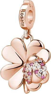 Rosato Bronze luck charm Four-leaf clover with ladybug Storie RZLE061