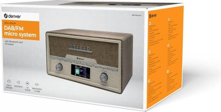 Actual product image Denver MDA-525 (DAB+, FM, KW, Bluetooth)